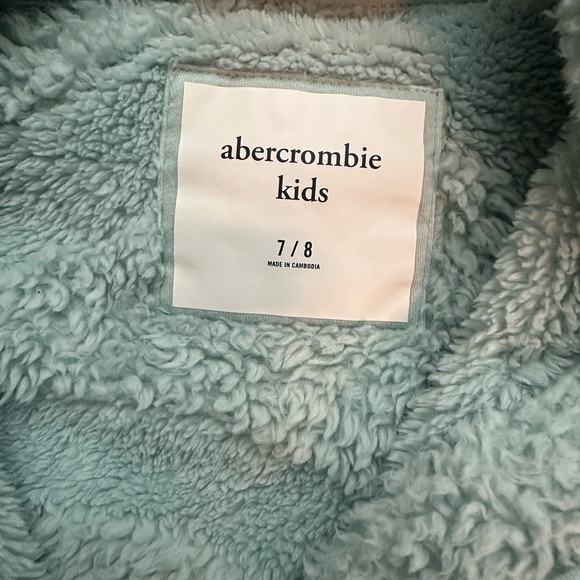 Abercrombie kids Fleece Sherpa jacket - size 7/8 - Picture 5 of 6